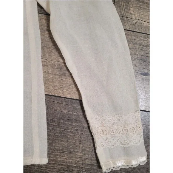 Gunne Sax Jessica’s Gunnies 1970s Vintage Victorian Style Ruffles & Lace Blouse - Picture 4 of 11